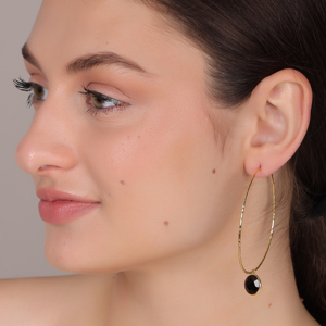 DUA Trendy Brass Drop <b>Earrings</b> <b>Handmade</b> 18K Gold Plated Wedding Elegant Jewelry - Product Image 6