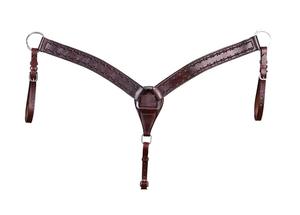 Wholesale Manufacturer Custom Color Horse <b>Accessories</b>-Western Origin Raw Hide Leather Breast Collar & Headstall <b>Set</b> Halters - Product Image 2