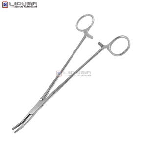 Abrazaderas de histerectomía WERTHEIM Premium, instrumentos médicos ginecológicos quirúrgicos ligeramente curvados de 23,0 cm - Product Image 4