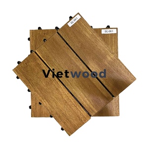 กระเบื้องพื้นระเบียงไม้สักเวียดนามแบบคลิ๊กล็อค กันน้ำ กันลื่น ติดตั้งง่าย สไตล์ร่วมสมัย สำหรับพื้นที่กลางแจ้ง - Product Image 2