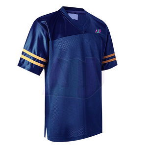 Ensemble d'uniformes de football américain pour hommes, manches courtes, léger, respirant, en spandex et polyester, pour l'entraînement et la compétition - Product Image 2