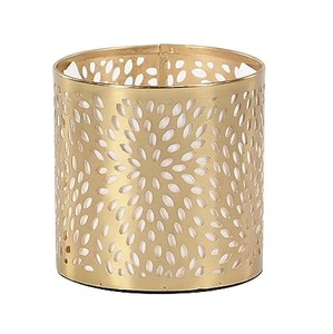Modern Designed Cylindrical Shaped Flower <b>Vase</b> With <b>Gold</b> Finished Living Room Decorative Flower Pot for Home Wedding - Product Image 5