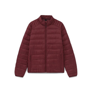 Doudoune en tissu imperméable et confortable pour hommes quantité minimale de commande bas Veste molletonnée légère fabriquée en usine de couleur unique pour hommes - Product Image 1