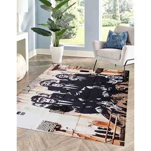 Alfombra Impresa: Diseño Único de Banksy con los Tres Monos Sabios para Decoración del Hogar, Alfombra Delgada No Tejida - Product Image 5