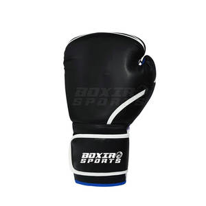 Guantes de boxeo de cuero de primera calidad con ajuste cómodo y muñequera ajustable para taladros de trabajo de almohadilla de bolsa pesada - Product Image 3