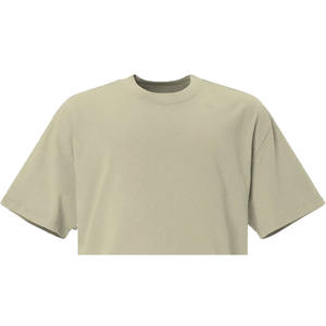 T-shirt pour homme de grande taille personnalisable de haute qualité, blanc, 200 g/m², tissu doux en élasthanne/coton/fibre de bambou, coupe ample - Product Image 4