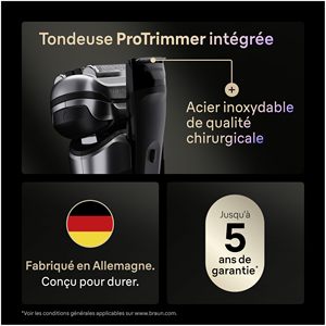 Afeitadora Eléctrica para Hombre, Resistente al Agua IPX7, Cuchillas de Precisión, Recortadora, Juego de Afeitado con Estación de Limpieza y Estuche, Alemán - Product Image 4