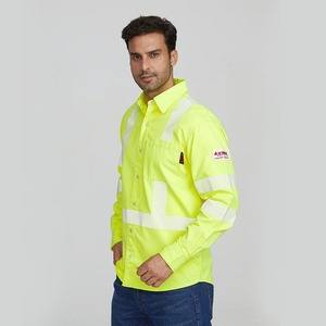 Camiseta de Poliéster Reflectante Impermeable con Logotipo Personalizado para Hombre, Camiseta Polo de Alta Visibilidad para Trabajo - Product Image 4