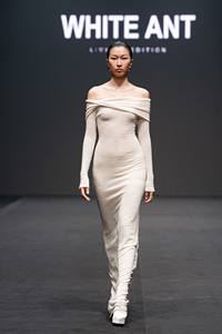 En existencia vestidos para mujer forro extraíble Lumi lana encaje Jacquard vestido largo tela de alta calidad conjuntos de mujer marca Whiteant - Product Image 2