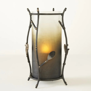 Sleek Modern Metal Tea Light <b>Lantern</b> Holder Handmade Candleholder with Rustic Charm for Sophisticated Interiors - Product Image 4