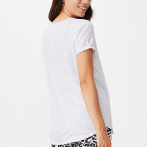 Vêtements pour femmes, haut à manches courtes, imprimé cils, décontracté, t-shirts du Pakistan, prix d'usine - Product Image 3