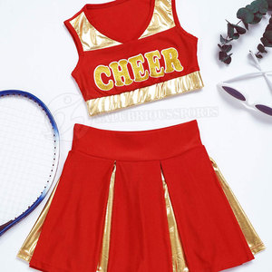 ชุดยูนิฟอร์มเชียร์ลีดเดอร์สำหรับผู้หญิง พิมพ์ลายแบบซับลิเมชั่นทั้งตัว เนื้อผ้าโพลีเอสเตอร์ 100% สวมใส่สบาย เหมาะสำหรับกีฬา ขายส่ง - Product Image 5