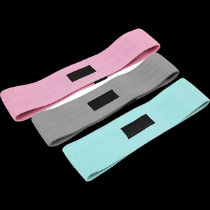 Prix de gros 3 niveaux d'entraînement Fitness Gym Exercice Hip Booty Tissu Bandes de résistance Ensemble pour jambes et fesses Bandes d'exercice - Product Image 2