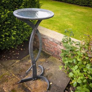 Bebedero para Pájaros de Aluminio, Decoración de Jardín para Exteriores, Tazón para Pájaros Pequeños, Bebedero de Agua Ecológico Hecho a Mano - Product Image 2