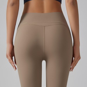 Leggings deportivos de gimnasio sin costuras de cintura alta para mujer, nuevos pantalones atléticos de Yoga con patrón de teñido anudado sólido - Product Image 3