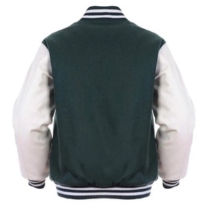 Chaqueta universitaria formal con revestimiento American Baseball Club College School Jacket Green X-Large Unisex - Product Image 2