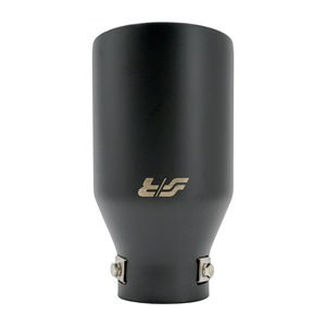 Terminale rotondo diametro 66mm inclinato in acciaio inox nero uscita 102mm - Product Image 4