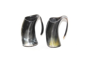 Authentic Eco-Friendly Viking Horn <b>Mug</b> Handmade Buffalo Horn Food Grade Medieval Style Religious Feng Shui Animal Beer <b>Mug</b> - Product Image 4
