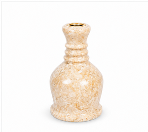 Farida Hookahs Egyptian Luxury Heavy Marble Balha Hookah with Lacquer Technique Stainless Down Stem 1 Hose for Shisha Smoking - Product Image 4