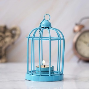 Vintage Metal Brass Candle <b>Holders</b> With Glass Lanterns and Candle Stand Set for Wedding Dinner Table Decor - Product Image 1