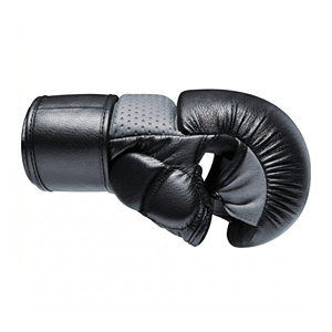 Gants de combat MMA Dwelt Gears Pro en cuir PU, demi-doigts, rembourrage renforcé, entraînement de combat, sparring, fermeture auto-agrippante, qualité supérieure - Product Image 1