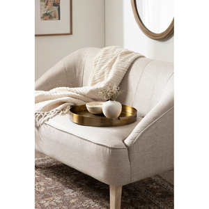 Bandeja Redonda Decorativa de Metal para Servir, Plateada, para Bodas, Restaurantes, Hoteles, Decoración del Hogar, para Ocasiones como Ramadán, Venta al Por Mayor - Product Image 1