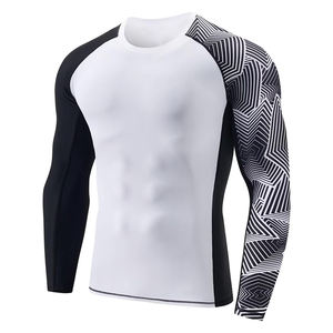 Camiseta de Compresión Unisex de Manga Larga, Talla Grande, Secado Rápido, Transpirable, Protección UV, para Gimnasio y Natación, OEM, Ligera y Elástica - Product Image 1