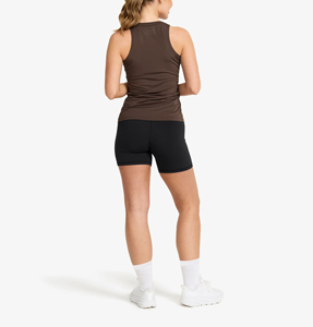 Camiseta sin mangas de entrenamiento de Chocolate para mujer, camiseta atlética elástica de 4 vías de secado rápido, ropa deportiva sin mangas que absorbe la humedad - Product Image 3