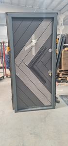 Puerta de acero de seguridad antirrobo con diseño moderno para proyectos de vivienda Apartamentos Hoteles y villas - Product Image 1