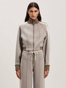 Nuevo chándal para mujer, chándal naranja y blanco para mujer, conjunto de moda de chándal de entrenamiento de EVERGLOW - Product Image 5