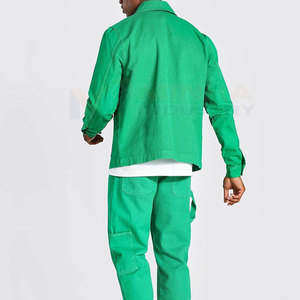 Dernier style, nouvelle arrivée, veste en jean pour homme, couleur personnalisée, coton et polyester, vente en gros de vestes en jean pour homme - Product Image 3