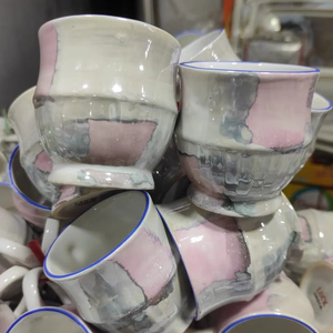 Tazas de Café y Té de Cerámica Retro Duraderas a Bajo Precio, Hechas a Mano, a Prueba de Fugas, Aptas para Lavavajillas, con Caja de Regalo - Product Image 1