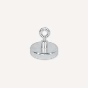 Gripper piatto in ferrite Ø32x7mm con occhiello - Product Image 1
