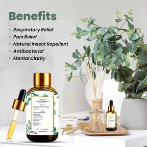 Aceite Esencial de Eucalipto SQIN Botanicals, Grado Terapéutico, 30 ml, Destilado al Vapor, Aceite Hidratante Corporal, Origen India - Product Image 5