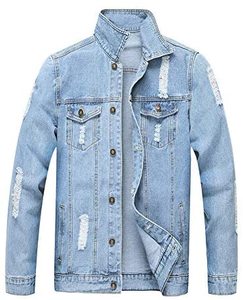 Chaqueta Vaquera Moderna para Hombre, Ligera, para Uso Diario Informal - Product Image 1