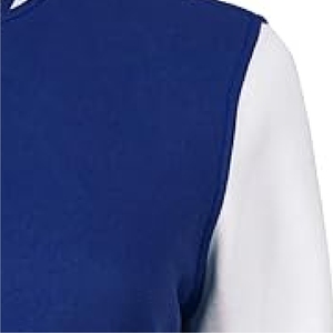 เสื้อแจ็คเก็ตวาร์ซิตี้สีน้ำเงินรอยัลและสีขาวสำหรับผู้ชาย แบบคลาสสิก ของแท้ สไตล์นักกีฬา พร้อมแถบลายทาง - Product Image 4