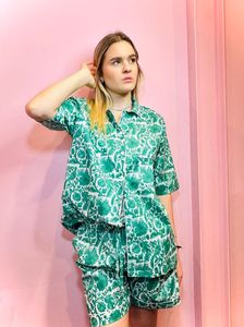 Conjunto de pijama corto para mujer de súper alta calidad, cómodo vestido de noche con estampado Floral para uso doméstico, regalo de dama de honor, ropa de dormir de verano - Product Image 4