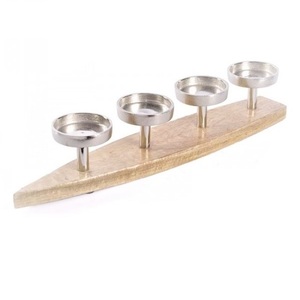 Bougeoir en métal au Design moderne avec métal en Aluminium et bougeoir de finition peint à la main - Product Image 6