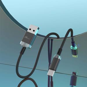 Cable tipo C de 1M de carga rápida 3A de alta calidad, cobre puro de 1M para dispositivos Android, impresoras, escáneres, bancos de energía, Color negro - Product Image 4