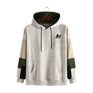 เสื้อฮู้ดแฟชั่นสำหรับผู้ชาย คุณภาพสูง ผลิตจากผ้าฝ้าย/โพลีเอสเตอร์ ระบายอากาศได้ดี แห้งเร็ว ขั้นต่ำในการสั่งซื้อน้อย  สีพื้น สำหรับฤดูหนาว ไซส์ XS - Product Image 1