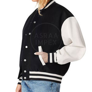Chaqueta Letterman de gran tamaño para mujer, chaqueta Letterman de material duradero, chaqueta Letterman cómoda - Product Image 4