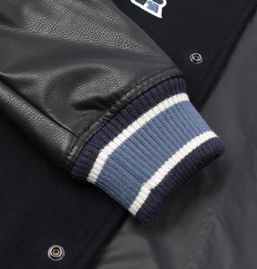 Chaqueta Universitaria Personalizada, Cuerpo de Lana, Mangas de Cuero, Fabricante - Product Image 6