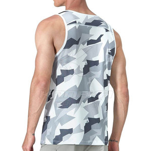 Quick Dry Breathable Knitted Polyester/Cotton Casual Men Tank <b>Top</b> Sleeveless Workout Wear KANEKA SPORTS Wholesale <b>Low</b> Price - Product Image 3