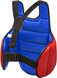 Protecteur de poitrine en cuir personnalisé réversible Kickboxing MMA Muay Thai protège-ventre supérieur boxe poinçonnage lourd - Product Image 4