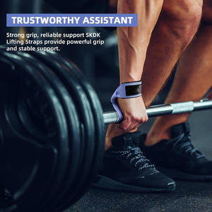 Custom Wholesale Polyester Weight Lifting <b>Wrist</b> Straps <b>Gym</b> Fitness Workout <b>Support</b> Training Unisex OEM Logo - Product Image 2