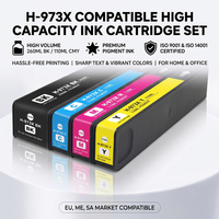 Cartucho de Tinta Enlite Premium Compatible 973X CH973X de 260 ml con Pigmento para Impresoras HP PageWide Pro 477dw 452dw 577dw 552dw
