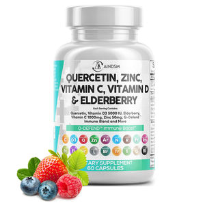 Capsules de Quercétine, Zinc et Vitamine C de dernière génération, capsules végétariennes de Quercétine, capsules de Quercétine pour soutenir le système immunitaire, capsules dures - Product Image 1