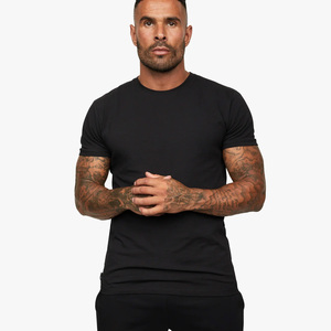New Trendy Men's Crew Neck Slim Fit <b>Black</b> Gym Active Wear Men'sT-<b>Shirt</b> 100% Cotton Blend Breathable Custom Logo <b>T</b>-<b>Shirt</b> For Men - Product Image 6