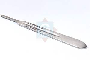 Scalpel chirurgical en acier inoxydable -3232-13, manche en acier inoxydable, alimentation manuelle, haute qualité, certifié CE, réutilisable - Product Image 2