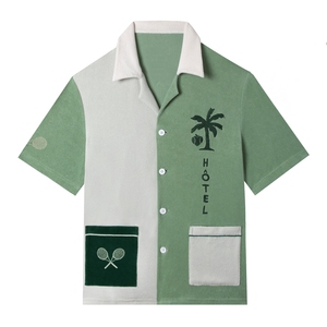เสื้อคาบาน่าสำหรับผู้ชายสไตล์วินเทจเสื้อชายหาดปกคิวบาผลิตแบรนด์ตามสั่งผู้ผลิตสำหรับสั่งซื้อจำนวนมาก - Product Image 1